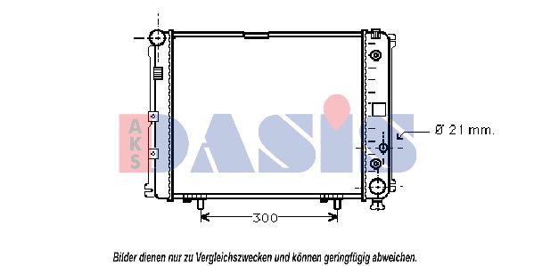 AKS DASIS radiatorius, variklio aušinimas 120540N